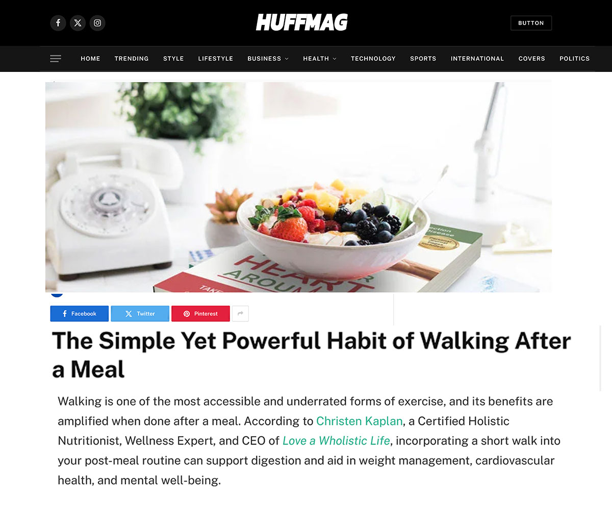 The-Simple-Yet-Powerful-Habit-of-Walking After a Meal Huffmag Latest Trending-News From USA