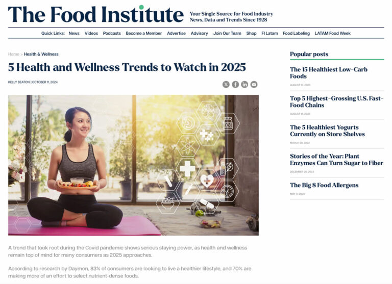 Article on The Food Institute website