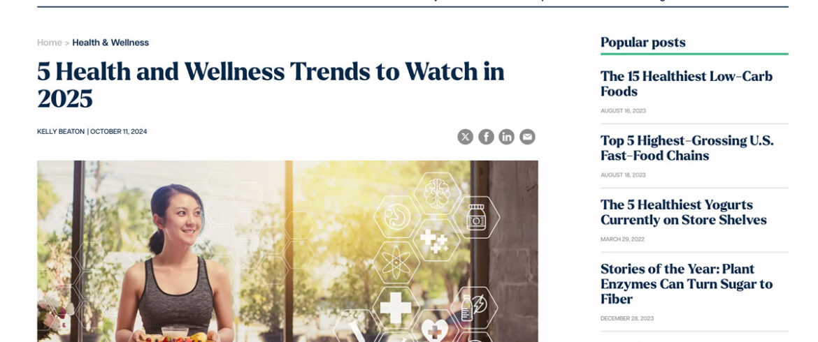 5 Health and Wellness Trends to Watch in 2025