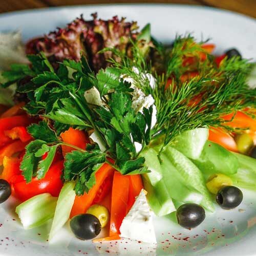 beatiful and healthy salad